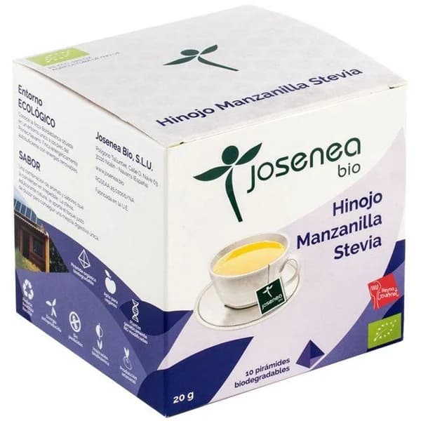 Infusión hinojo manzanilla stevia JOSENEA, caja 20 g - 0.02 kg - Imagen del producto en Findit