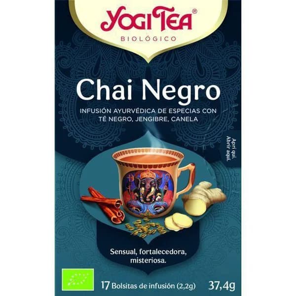 Té Chai negro YOGI TEA, caja 37,4 g - 0.04 kg - Imagen del producto en Findit