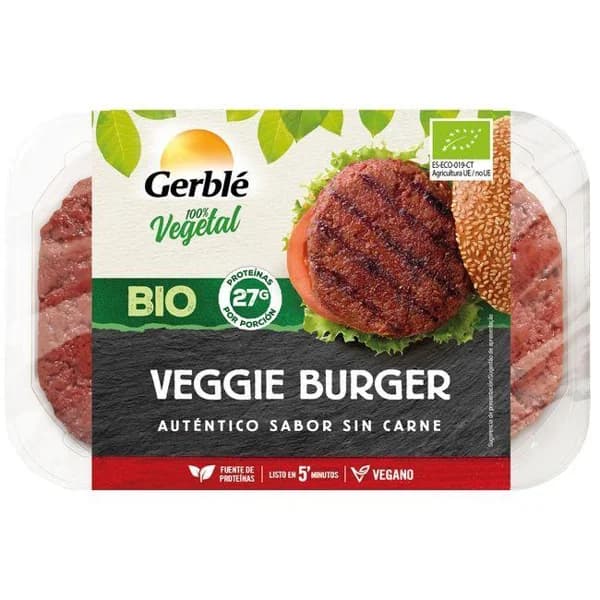 Veggie burguer GERBLÉ BIO, bandeja 200 g - 0.2 kg - Imagen del producto en Findit