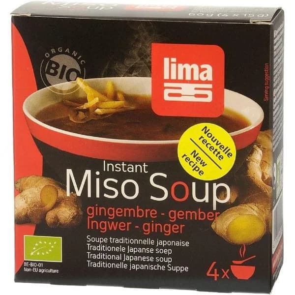 Sopa mijo-jenjibre LIMA, paquete 4 x 15 g - 1 ud - Imagen del producto en Findit