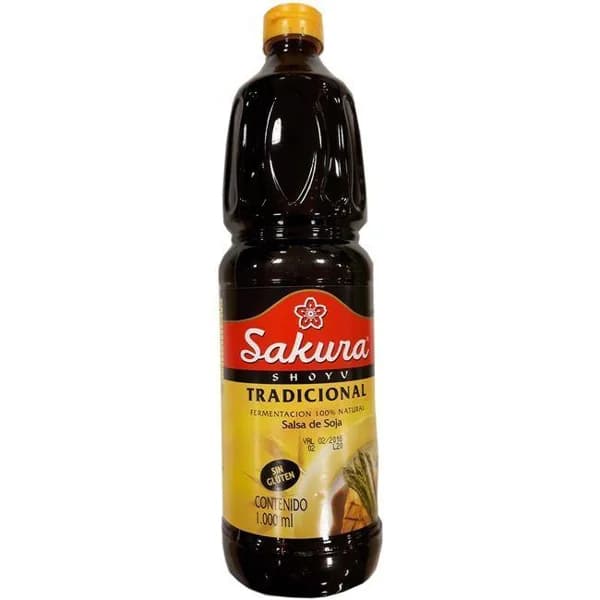 Salsa de soja SAKURA, botella 1 litro - 1 l - Imagen del producto en Findit