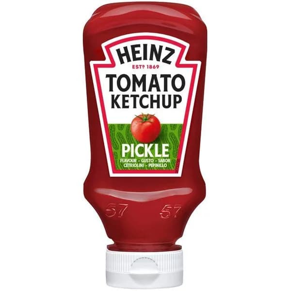 Ketchup con sabor a pepinillo HEINZ, bocabajo 250 g - 0.25 kg - Imagen del producto en Findit
