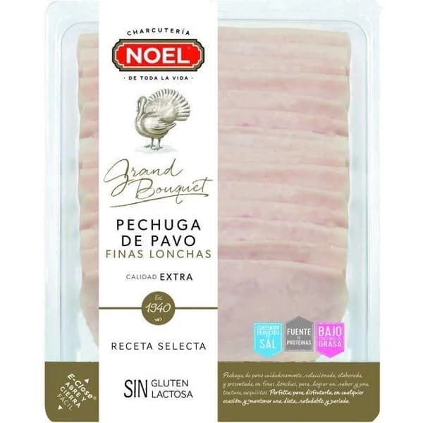 Pechuga de pavo baja en grasa-reducida en sal NOEL, sobre 170 g - 0.17 kg - Imagen del producto en Findit