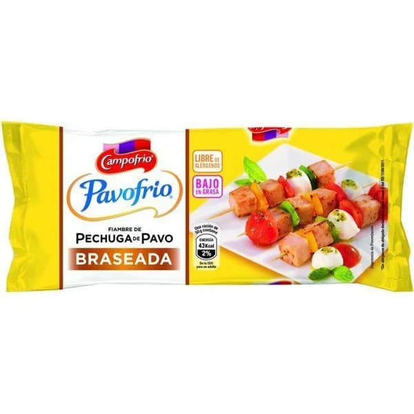 Pechuga de pavo braseada CAMPOFRÍO, pieza 340 g - 0.34 kg - Imagen del producto en Findit