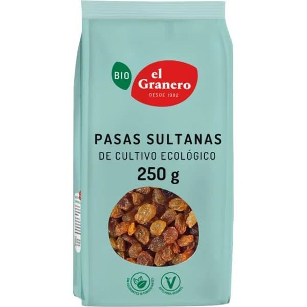 Pasas sultanas bio ECOCESTA, bolsa 250 g - 0.25 kg - Imagen del producto en Findit