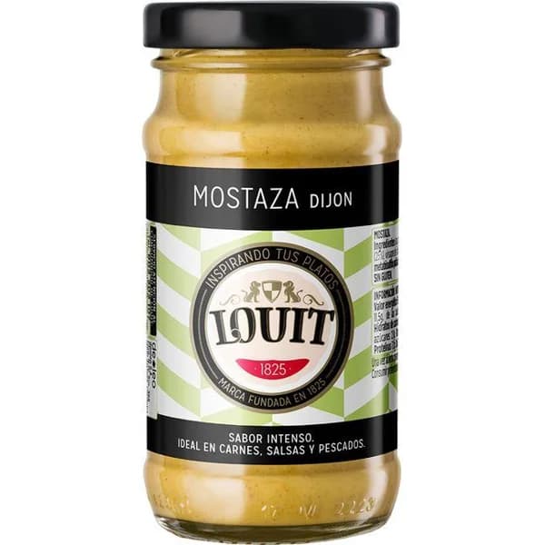 Mostaza de Dijon LOUIT, frasco 115 g - 0.12 kg - Imagen del producto en Findit