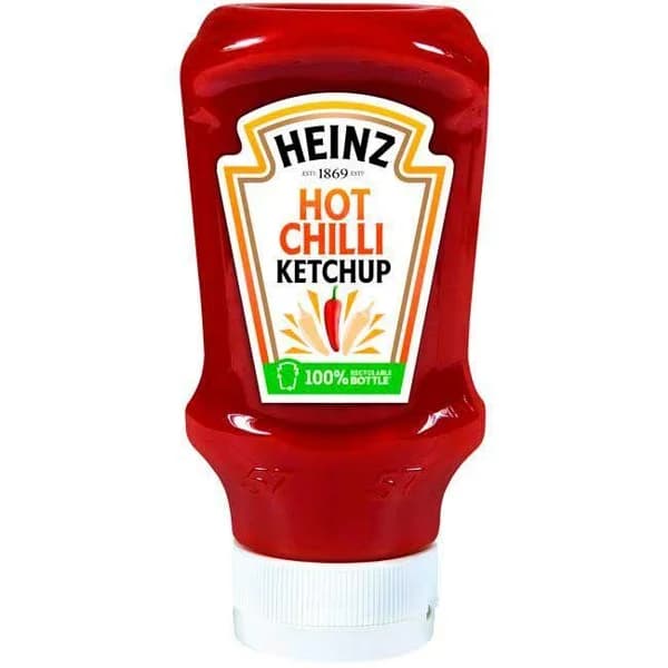 Ketchup hot chilli HEINZ, bocabajo 570 g - 0.57 kg - Imagen del producto en Findit