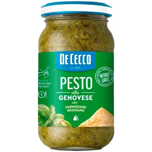 Salsa pesto genovese DE CECCO, frasco 190 g - 0.19 kg - Imagen del producto en Findit