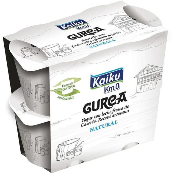 Yogur natural GUREA, pack 4x115 g - 0.46 kg - Imagen del producto en Findit