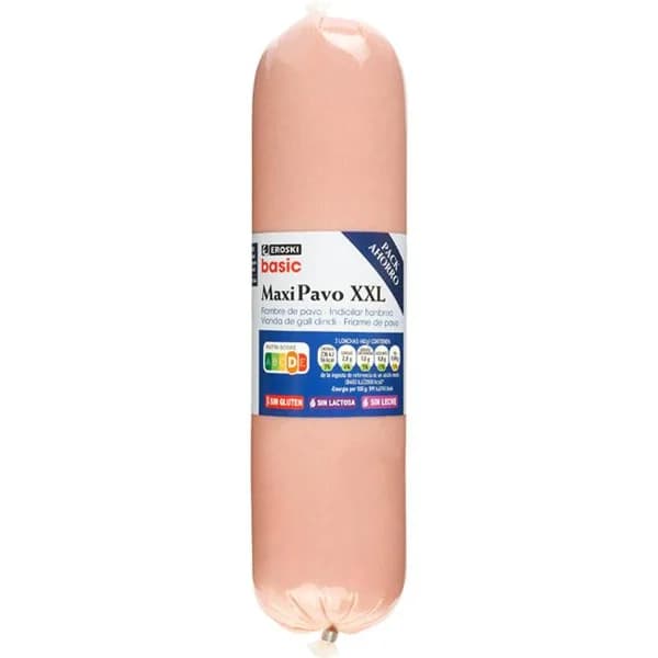 Fiambre maxi pavo EROSKI BASIC, pieza 800 g - 0.8 kg - Imagen del producto en Findit
