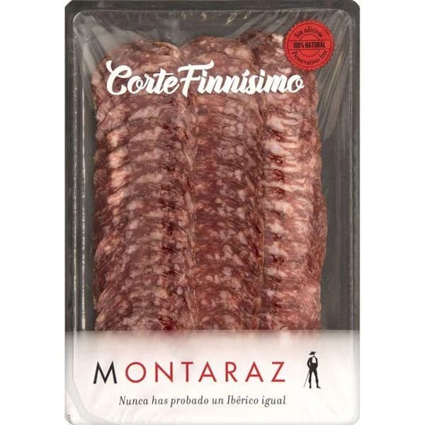 Salchichón ibérico finísimas MONTARAZ, sobre 80 g - 0.08 kg - Imagen del producto en Findit