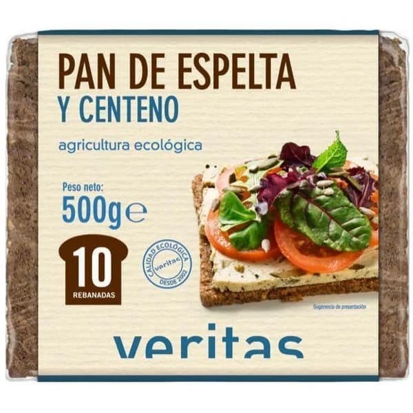 Pan de espelta y centeno VERITAS, paquete 500 g - 0.5 kg - Imagen del producto en Findit