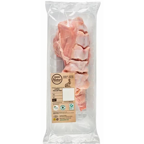 Conejo limpio precortado EROSKI Natur, pieza aprox. 1.2 kg - 1.2 kg - Imagen del producto en Findit