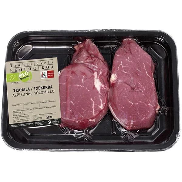Solomillo de Ternera ecológica EUSKO LABEL, bandeja aprox. 300 g - 0.3 kg - Imagen del producto en Findit