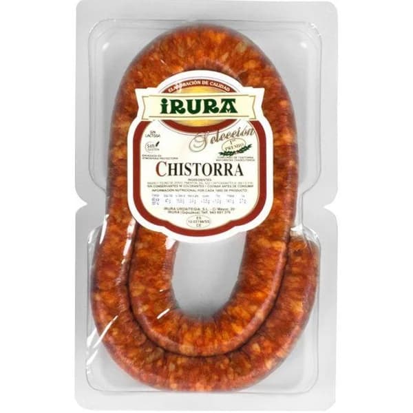 Chistorra artesana al vacío IRURA, bandeja 275 g - 0.28 kg - Imagen del producto en Findit