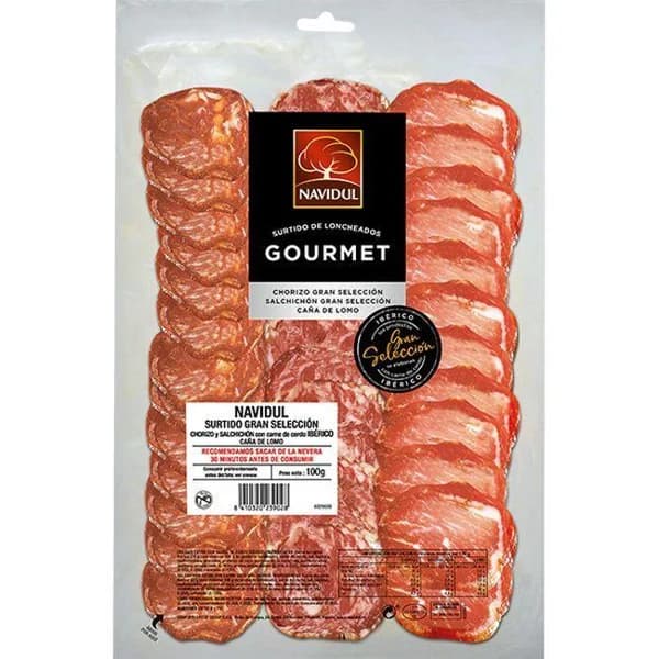 Surtido ibérico NAVIDUL Gran Selección, sobre 100 g - 0.1 kg - Imagen del producto en Findit