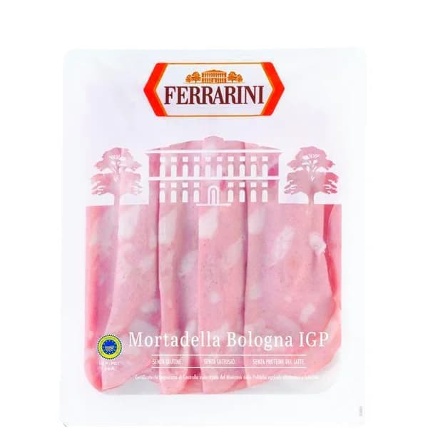 Mortadela IGP Bologna FERRARINI, sobre 100 g - 0.1 kg - Imagen del producto en Findit