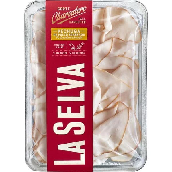 Pechuga de pollo braseada c. charcutero LA SELVA, bandeja 90 g - 0.09 kg - Imagen del producto en Findit