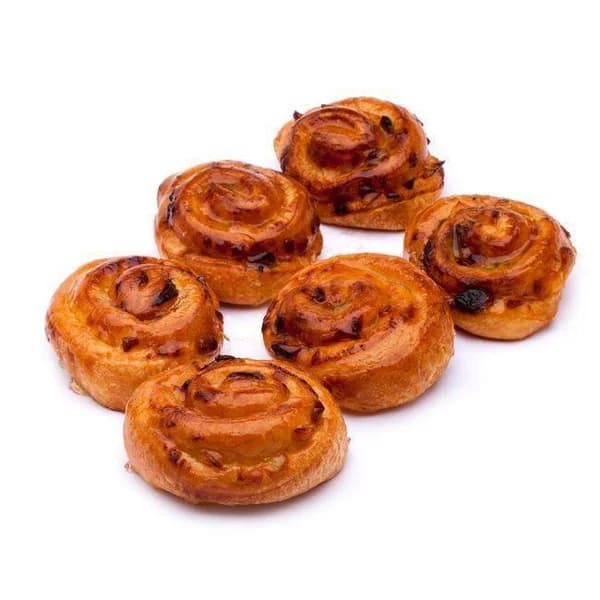 Mini sneeken de pasas y nueces EROSKI, bandeja 6 uds - 6 ud - Imagen del producto en Findit