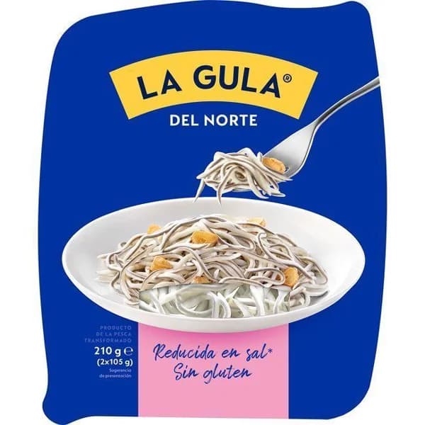 Gula fresca s/ gluten red. sal LA GULA DEL NORTE, pack 2x100 g - 0.2 kg - Imagen del producto en Findit
