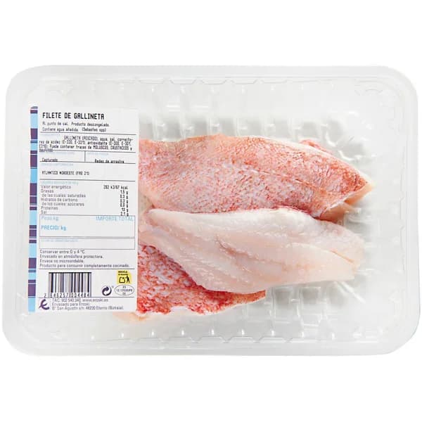 Filete de gallineta al punto de sal, bandeja aprox. 350 g - 0.35 kg - Imagen del producto en Findit