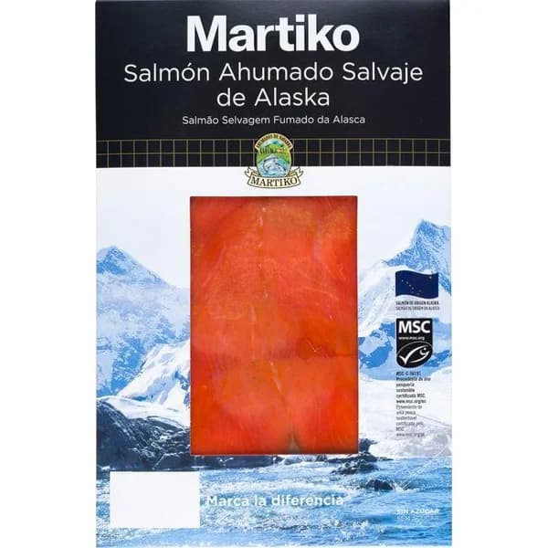Salmón ahumado salvaje MSC MARTIKO, sobre 80 g - 0.08 kg - Imagen del producto en Findit