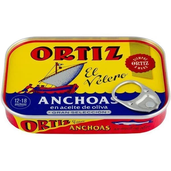 Anchoa en aceite de oliva ORTIZ, lata 50 g - 0.05 kg - Imagen del producto en Findit