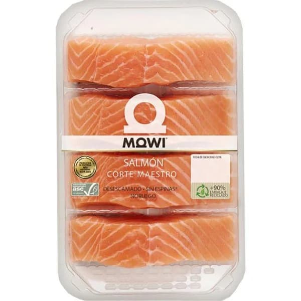 Salmón Corte Maestro x4 MOWI, bandeja 460 g - 0.46 kg - Imagen del producto en Findit