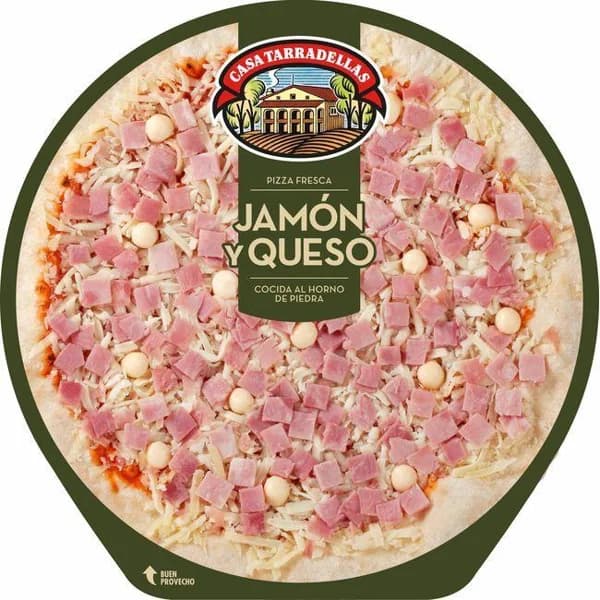 Pizza de jamón-queso CASA TARRADELLAS, 1 ud., 405 g - 0.41 kg - Imagen del producto en Findit