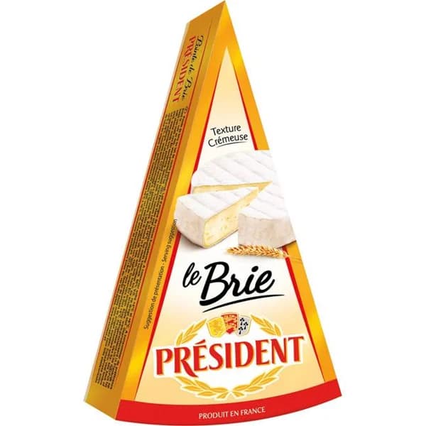 Queso Brie PRESIDENT, cuña 200 g - 0.2 kg - Imagen del producto en Findit