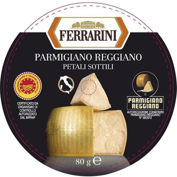 Lascas de parmigiano FERRARINI, bandeja 80 g - 0.08 kg - Imagen del producto en Findit