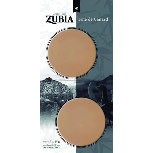Medallón de Foie de Canard ZUBIA, pack 2x40 g - 0.08 kg - Imagen del producto en Findit