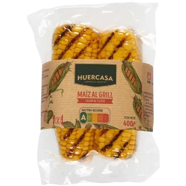 Maíz a la brasa HUERCASA, bandeja 400 g - 0.4 kg - Imagen del producto en Findit