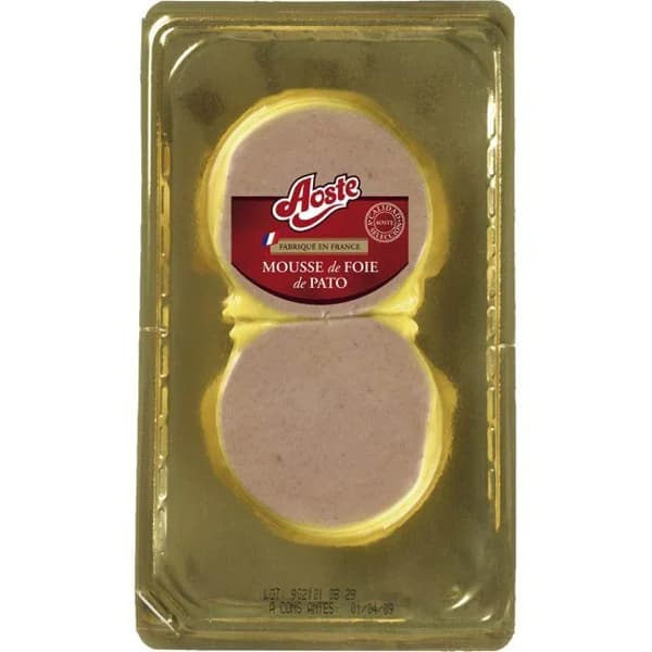 Medallón mousse de pato AOSTE, pack 2x100 g - 0.2 kg - Imagen del producto en Findit