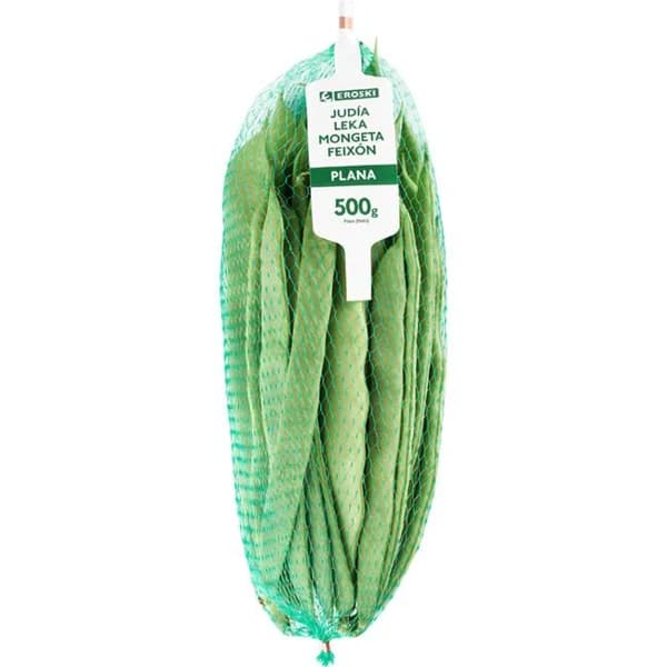 Judía plana EROSKI, malla 500 g - 0.5 kg - Imagen del producto en Findit