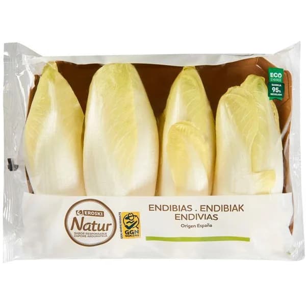 Endibia EROSKI NATUR, bandeja 450 g - 0.45 kg - Imagen del producto en Findit
