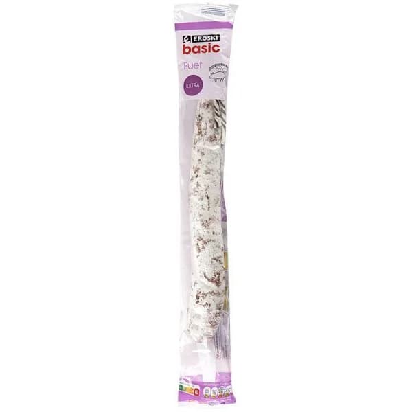 Fuet extra EROSKI BASIC, unidad - 1 ud - Imagen del producto en Findit