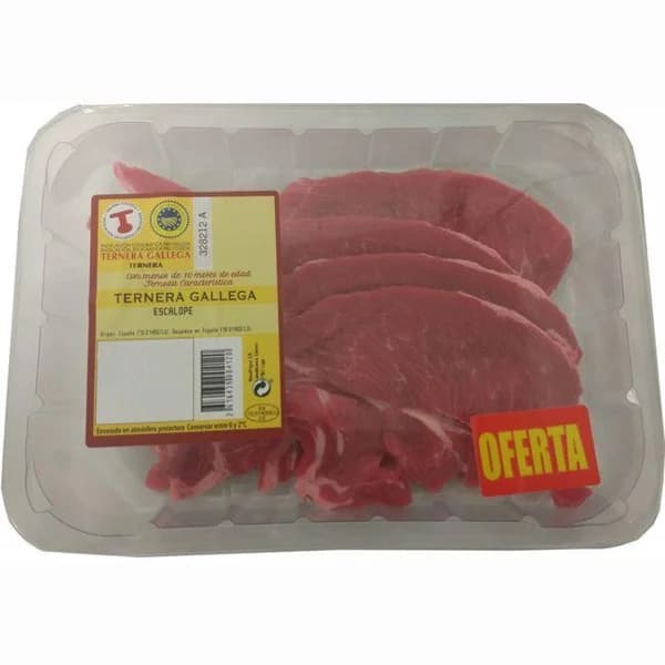 Escalope de Ternera Gallega, bandeja aprox. 400 g - 1 ud - Imagen del producto en Findit