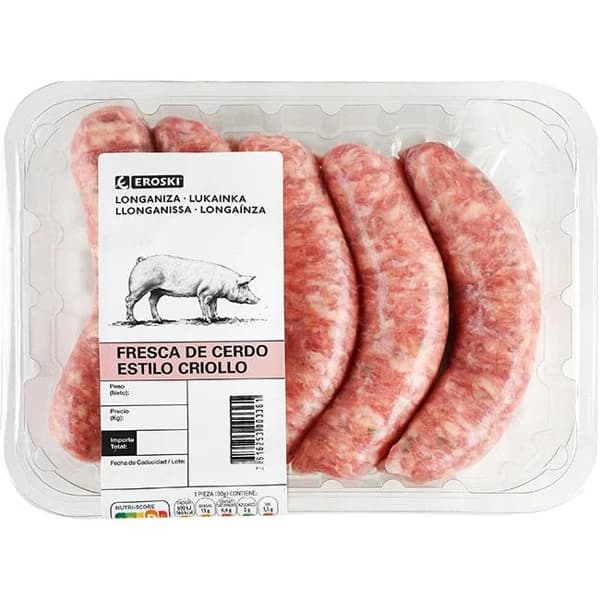 Chorizo criollo EROSKI, bandeja aprox. 480 g - 1 ud - Imagen del producto en Findit