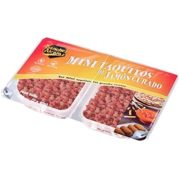 Mini taquitos de jamón SANCHEZ ALCARAZ, pack 2x40 g - 1 ud - Imagen del producto en Findit