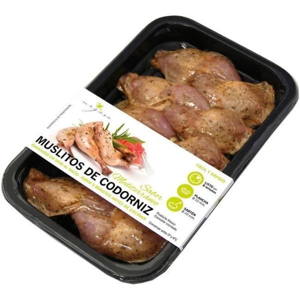 Muslitos de codorníz marinados URGASA, bandeja 200 g - 1 ud - Imagen del producto en Findit