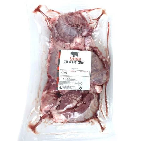Carrilleras de cerdo sin hueso, al peso, compra mínima 500 g - 1 ud - Imagen del producto en Findit