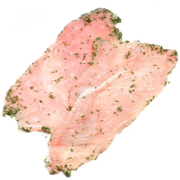 Filetes pechuga pavo al ajillo, al peso, compra mínima 500 g - 1 ud - Imagen del producto en Findit