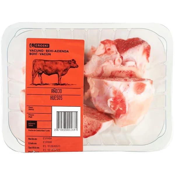 Huesos de vacuno, bandeja aprox. 500 g - 1 ud - Imagen del producto en Findit