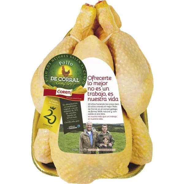 Pollo de corral COREN, pieza al peso aprox. 1.8 kg - 1 ud - Imagen del producto en Findit