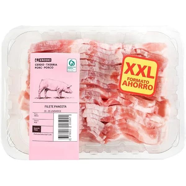 Filete de panceta de cerdo, bandeja aprox. 1.01 kg - 1 ud - Imagen del producto en Findit