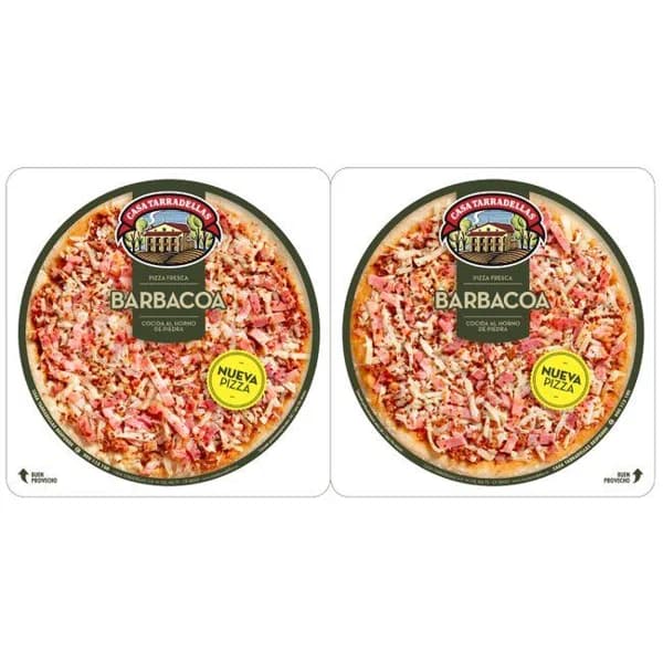 Pizza barbacoa CASA TARRADELLAS, pack 2x220 g - 0.44 kg - Imagen del producto en Findit