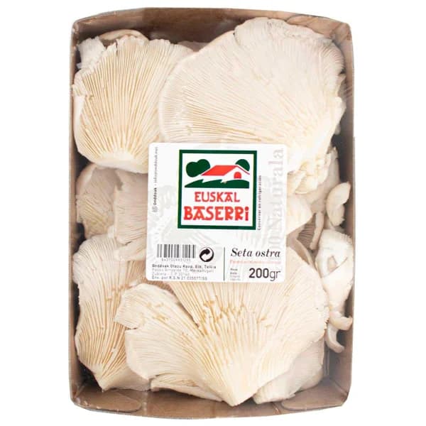 Seta ostra EUSKAL BASERRI, bandeja 200 g - 0.2 kg - Imagen del producto en Findit
