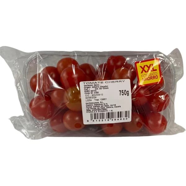 Tomate cherry XXL, bandeja 750 g - 1 ud - Imagen del producto en Findit