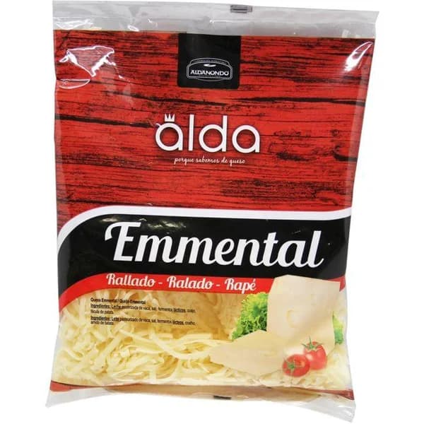 Queso rallado ALDA, bolsa 100 g - 0.1 kg - Imagen del producto en Findit